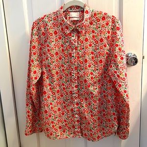 Lovely J. Crew Liberty Fabric blouse
